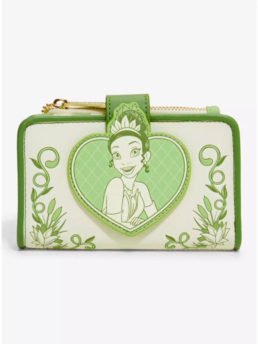 Loungefly Disney Princess And The Frog Wallet Princess Tiana Snap Zip New